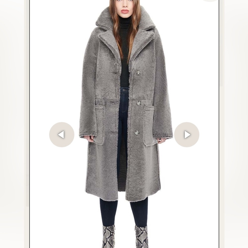 Women's Gray Teddy Jacket